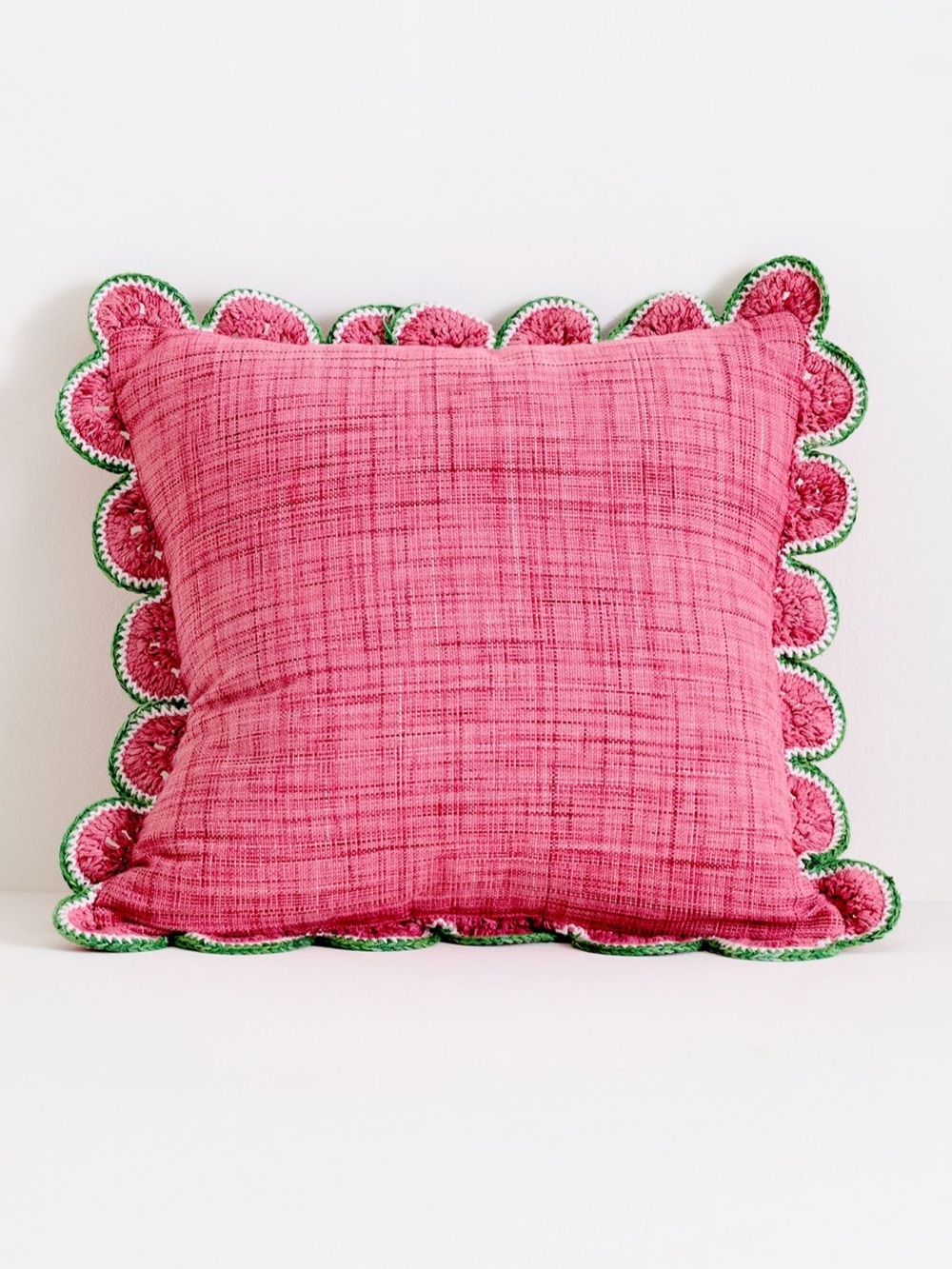 NWT Anthropologie Dominica woven fruit trim pillow